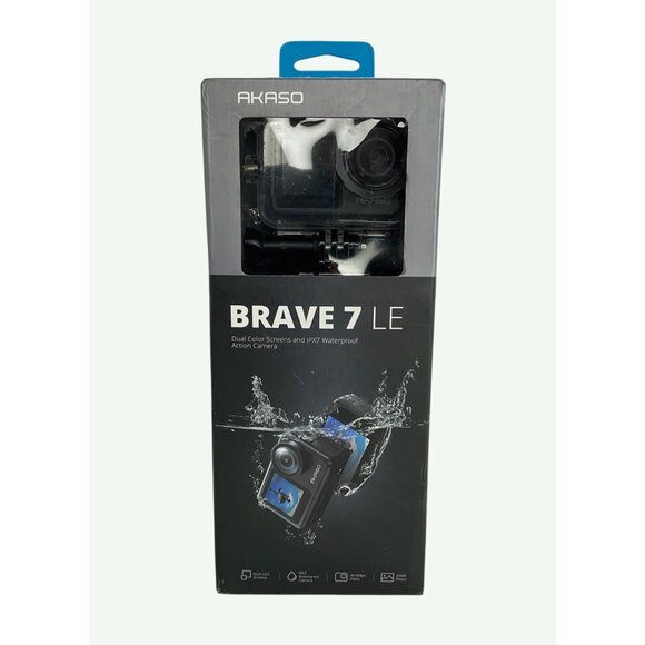 Akaso Brave 7 LE Action Camera Touch Screen EIS 2.0 Zoom Waterproof (damaged) - Picture 1 of 5
